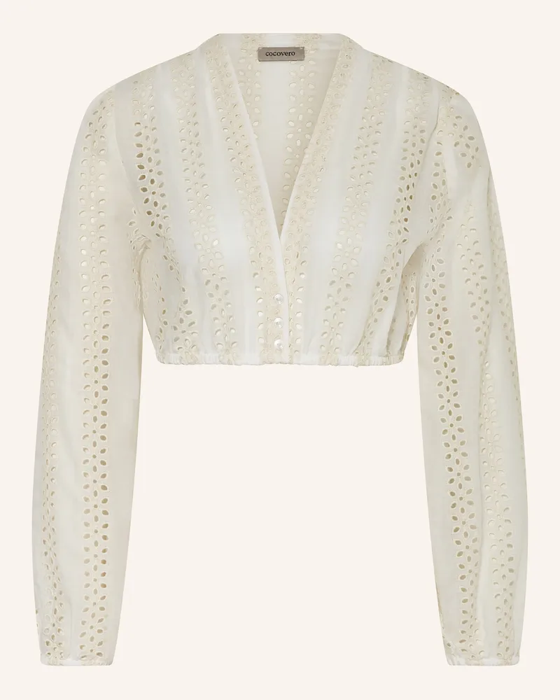 CocoVero Dirndlbluse Luna weiss Ecru
