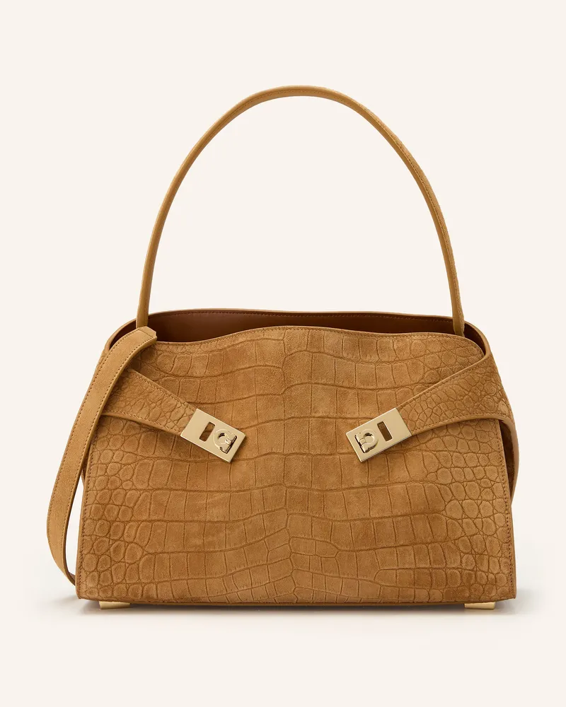 Ferragamo Handtasche Hug beige Hellbraun