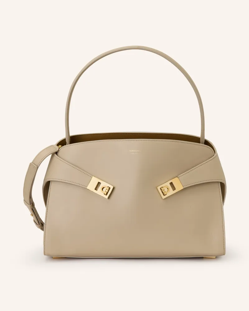 Ferragamo Handtasche Hug beige Hellbraun