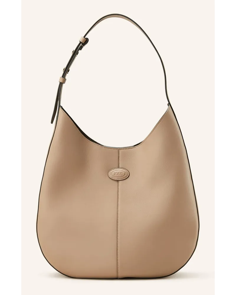 TOD'S Hobo-Bag mit Pouch Braun