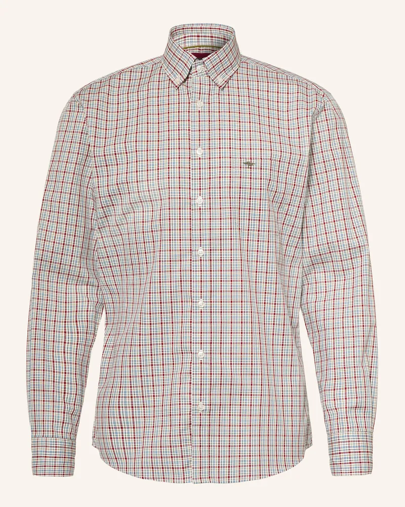 Fynch-Hatton Hemd Regular Fit rot Creme