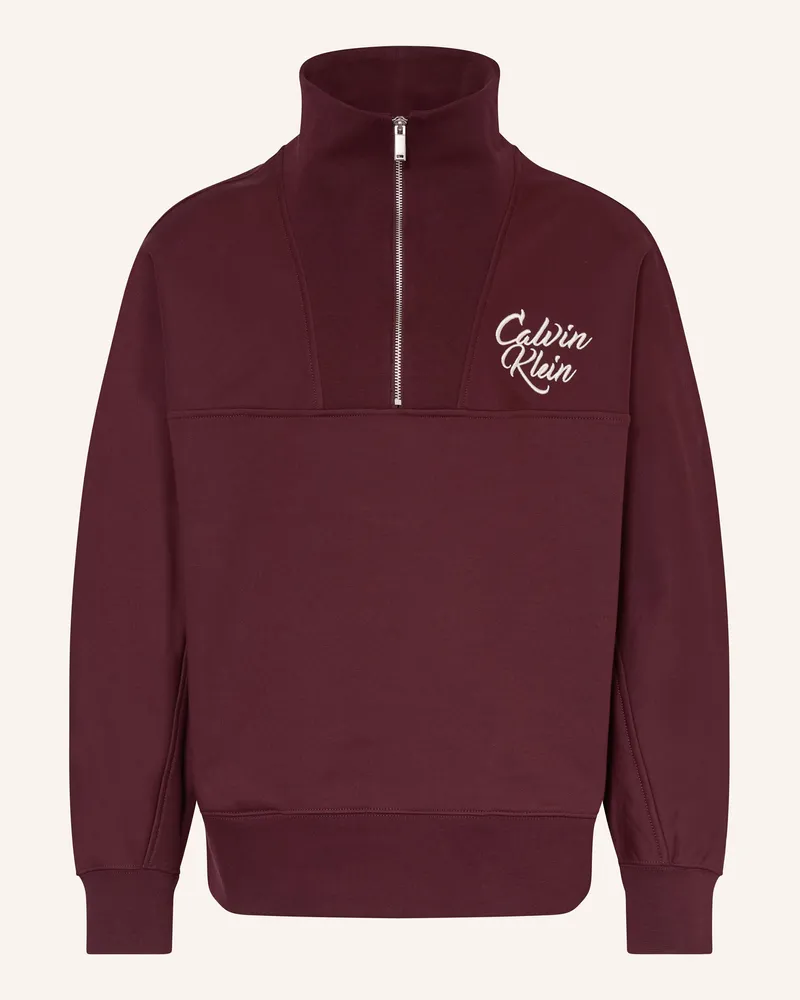Calvin Klein Sweat-Troyer Dunkelrot