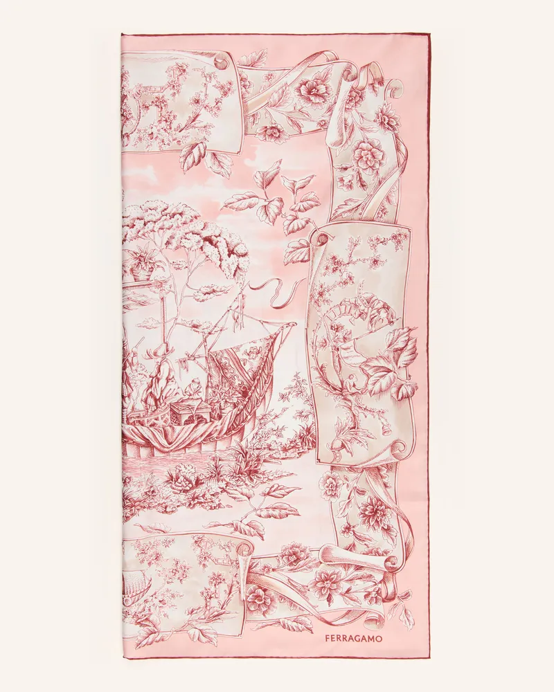Ferragamo Seidentuch rosa Rosé
