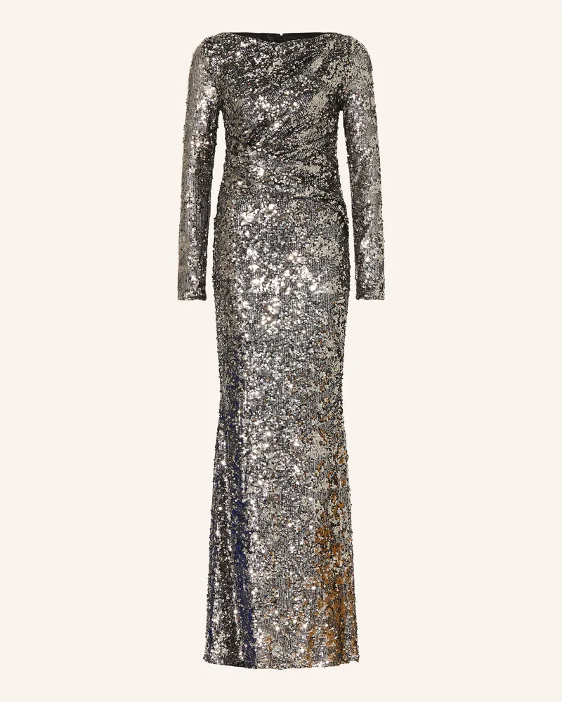 Talbot Runhof Abendkleid Mit Pailletten silber 179