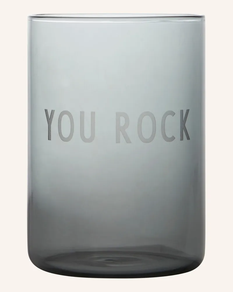 DESIGN LETTERS Trinkglas Favourite schwarz Schwarz