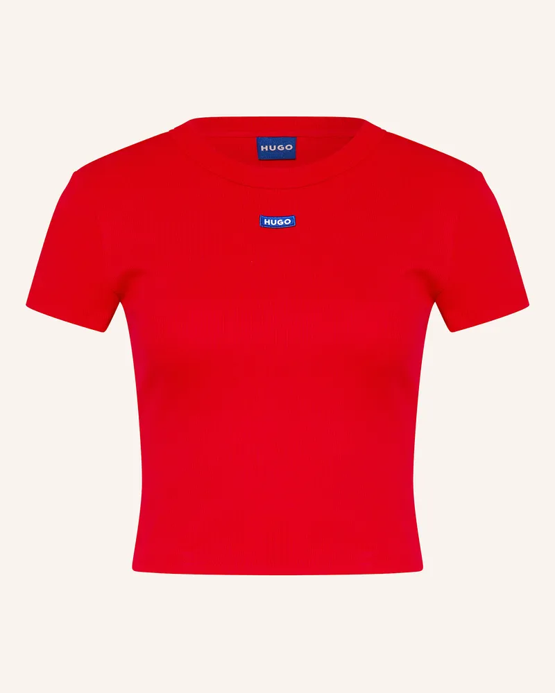 HUGO BOSS Cropped-Shirt Rot