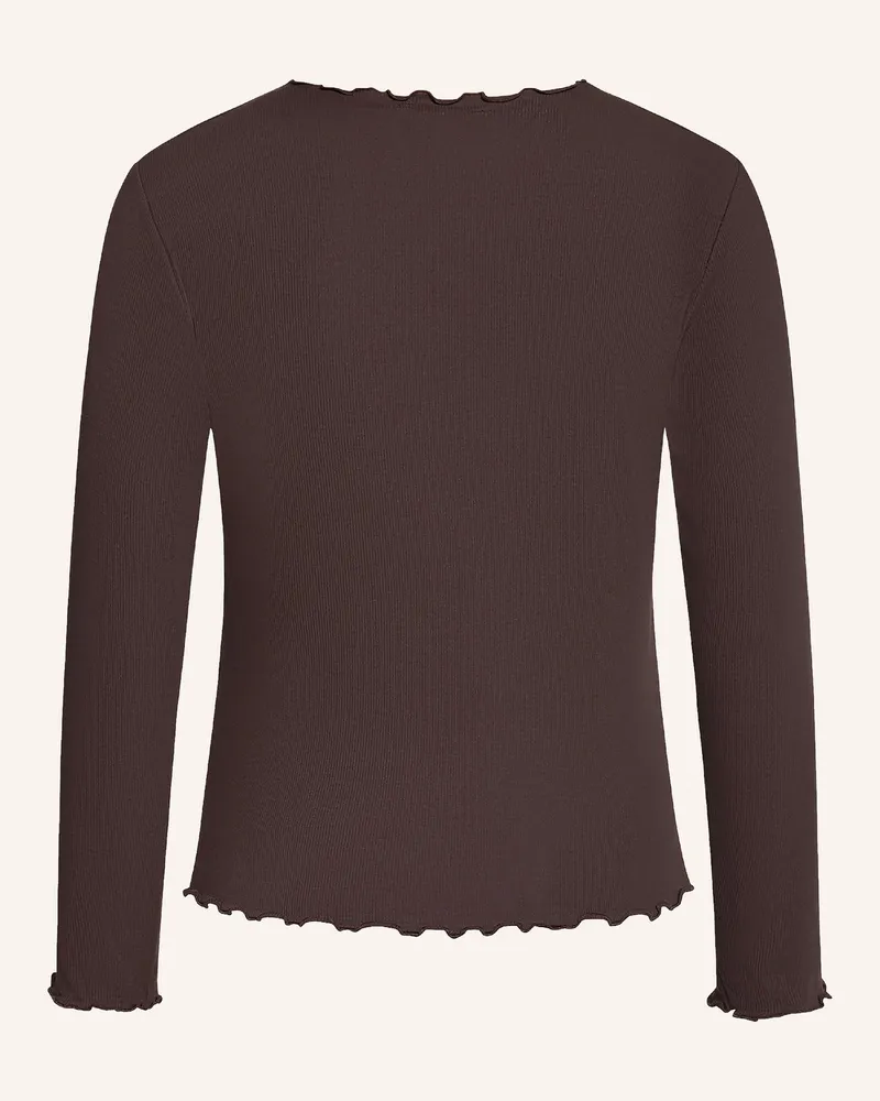 Cartoon Longsleeve braun Dunkelbraun
