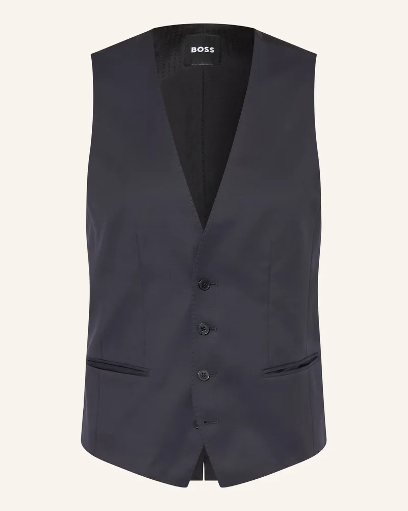HUGO BOSS Anzugweste Huge Slim Fit blau 401