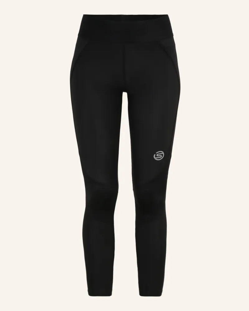 Skins 7/8-Lauftights s3 Long Tights schwarz Schwarz
