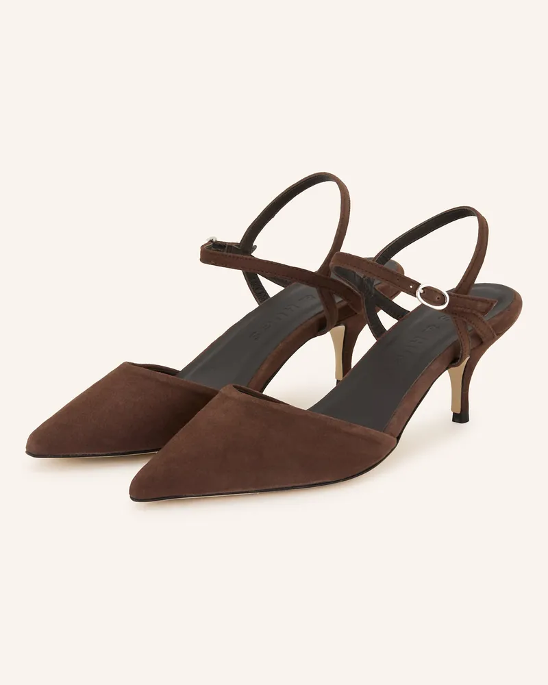 Mrs & HUGS Slingpumps Braun
