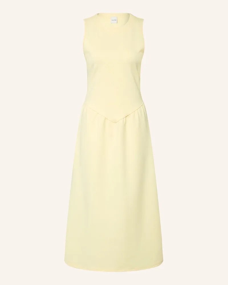 Calvin Klein Jersey-Kleid beige Hellgelb