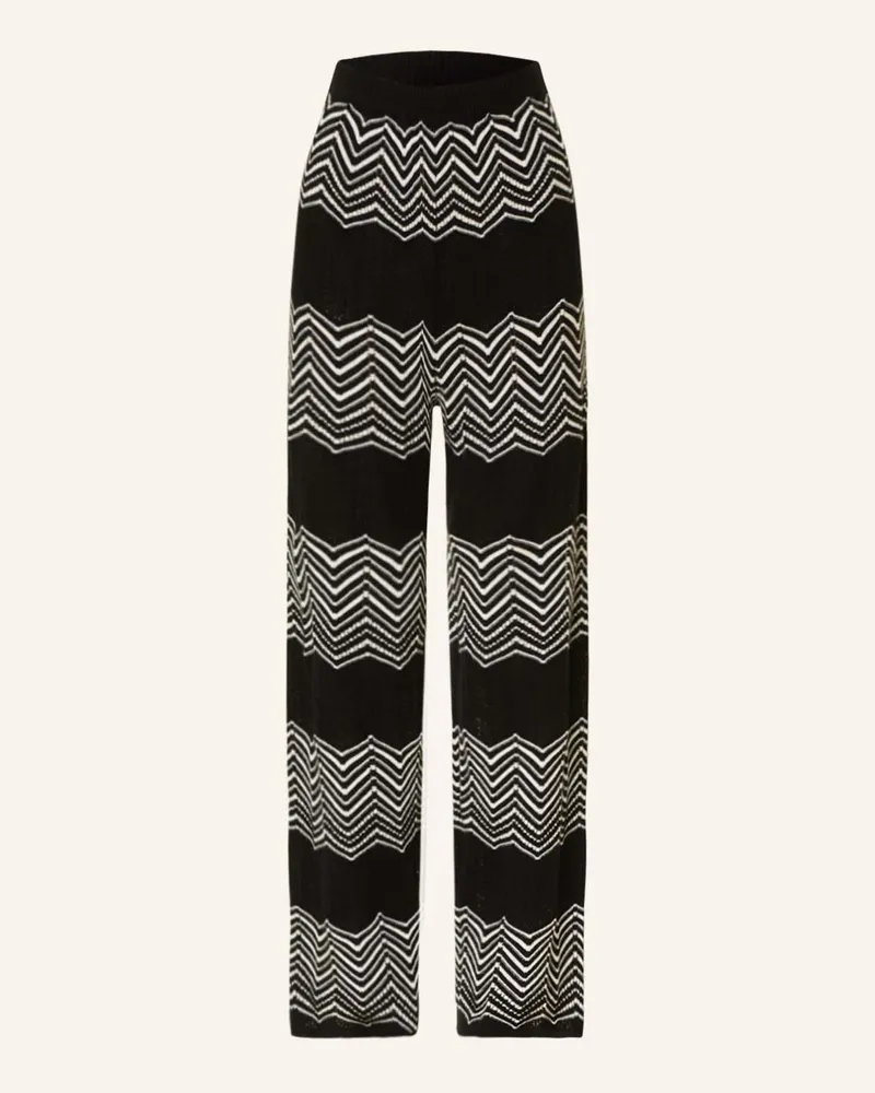 Eres Lounge-Hose Sugar Mit Cashmere schwarz Ecru