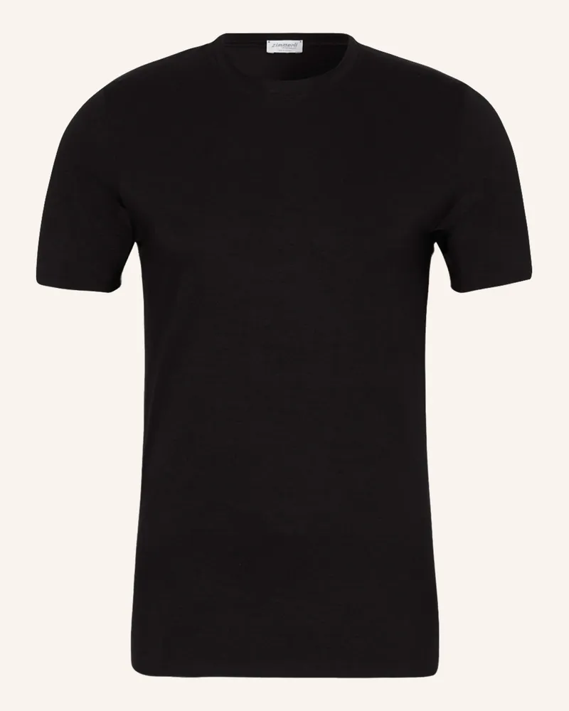 Zimmerli T-Shirt Pureness schwarz Schwarz