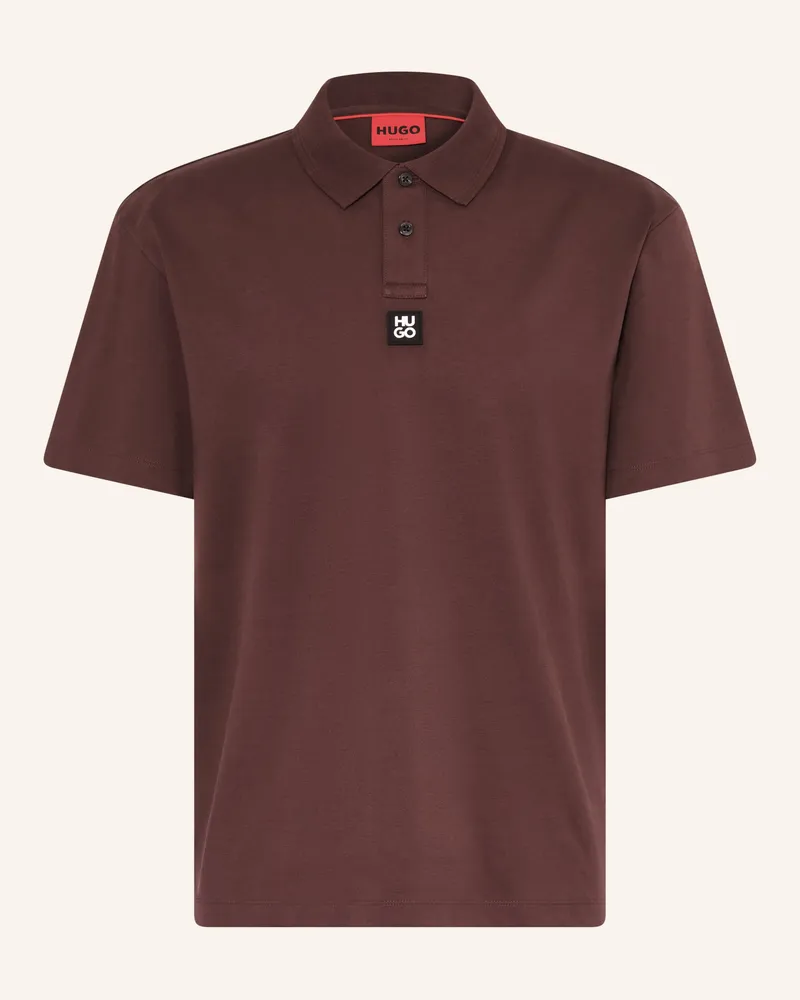 HUGO BOSS Jersey-Poloshirt Deabono rot Dunkelrot