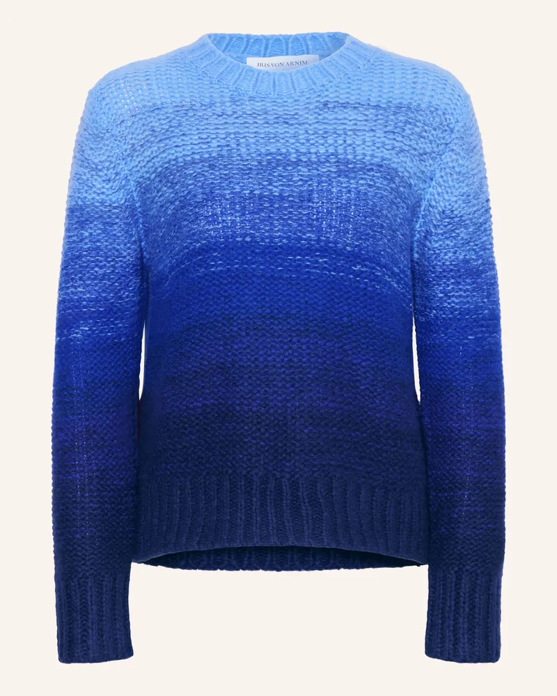 Iris von Arnim Pullover Rainbow Degradé 50 Mit Cashmere blau Dunkelblau