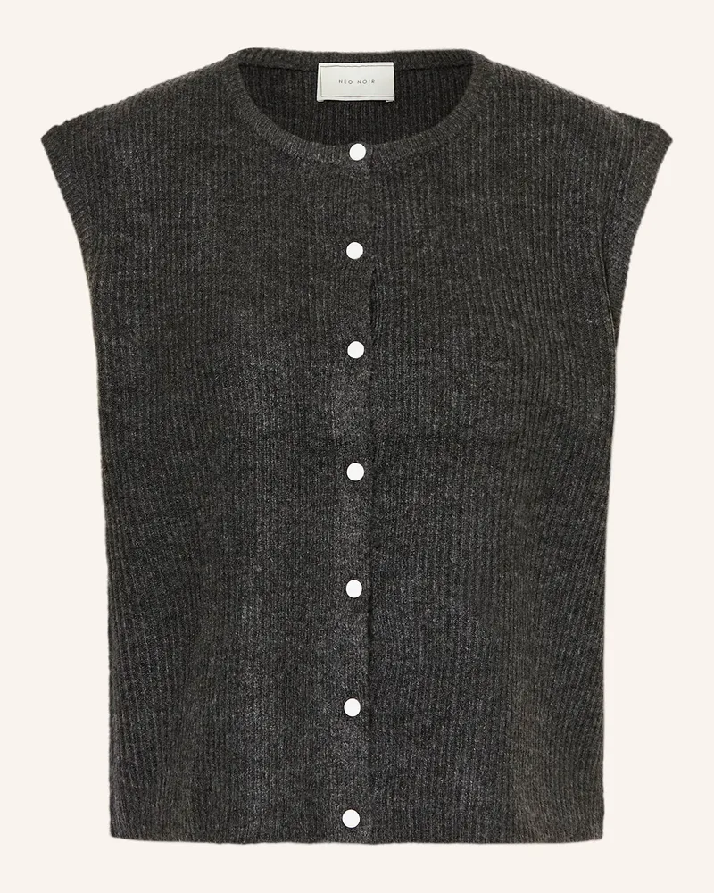 Neo Noir Strickweste EVEREST Dunkelgrau
