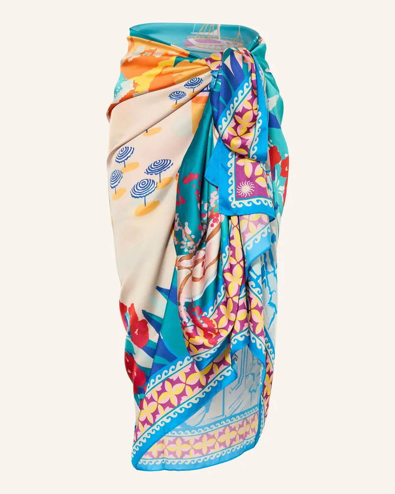 GOLDBERGH Satinpareo FIORINA Türkis