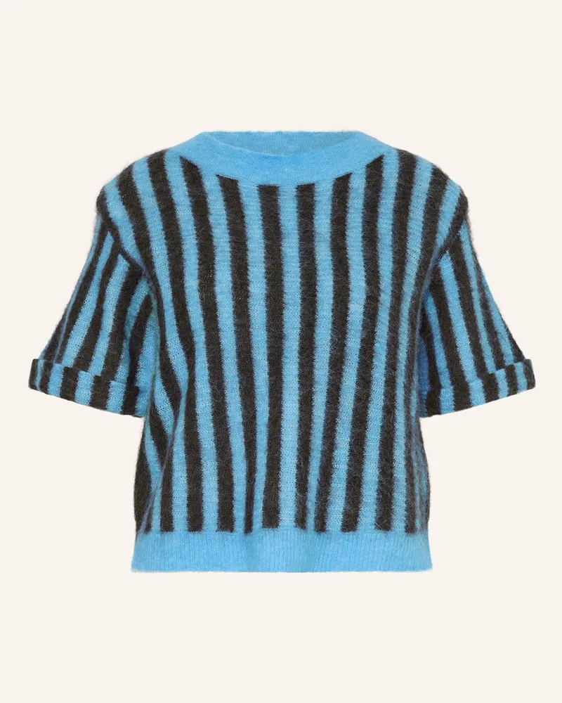 American Vintage Strickshirt mit Alpaka Türkis