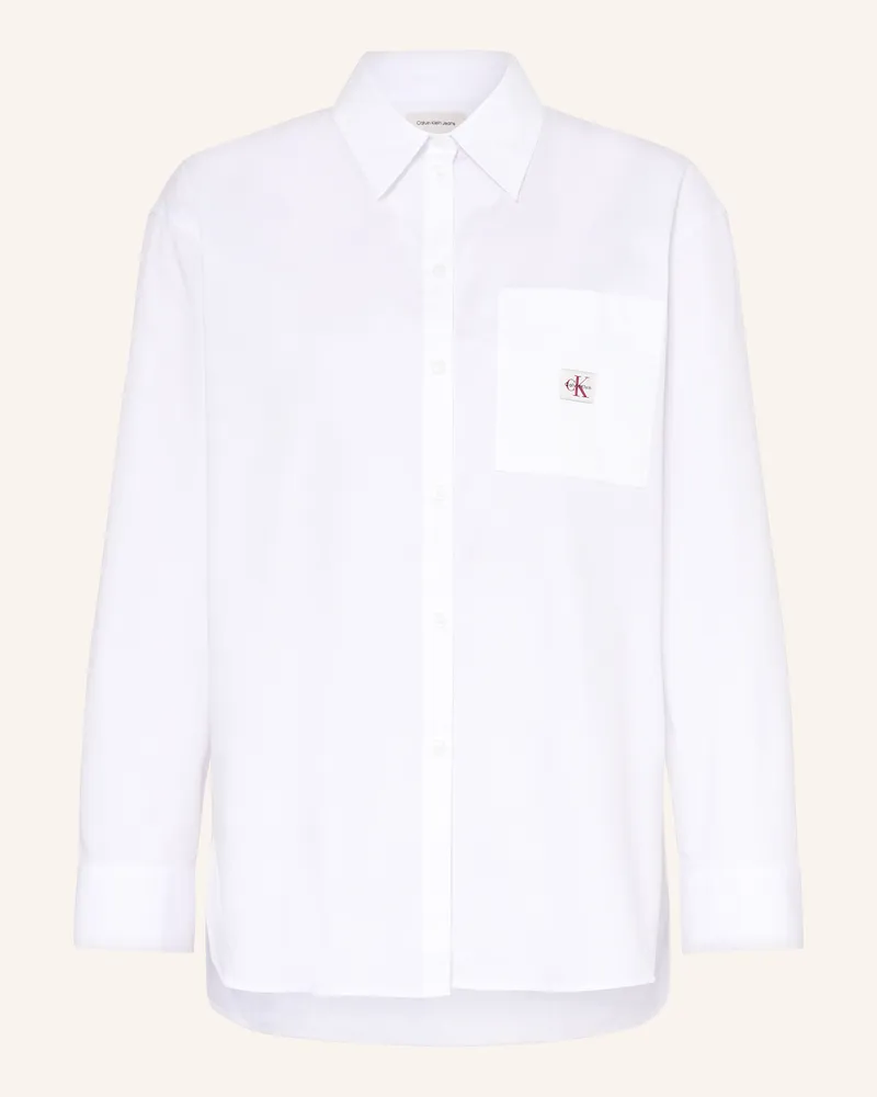 Calvin Klein Hemdbluse weiss Weiss