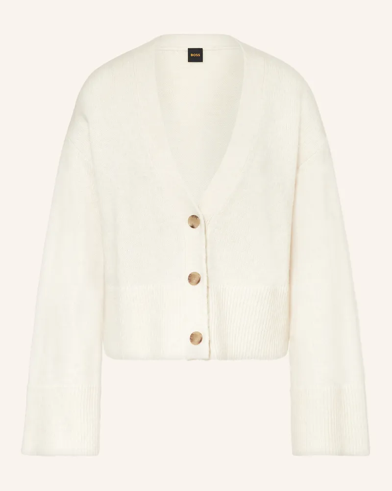 HUGO BOSS Strickjacke FONDINA Ecru