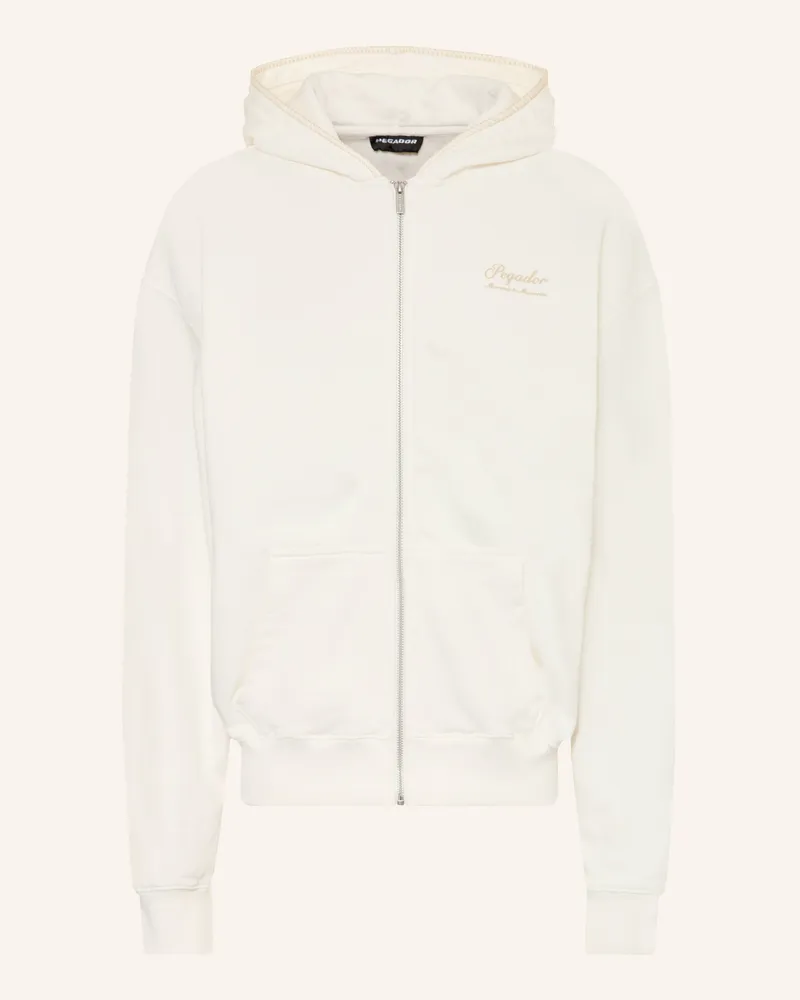 PEGADOR Oversized-Sweatjacke Morcote weiss Weiss