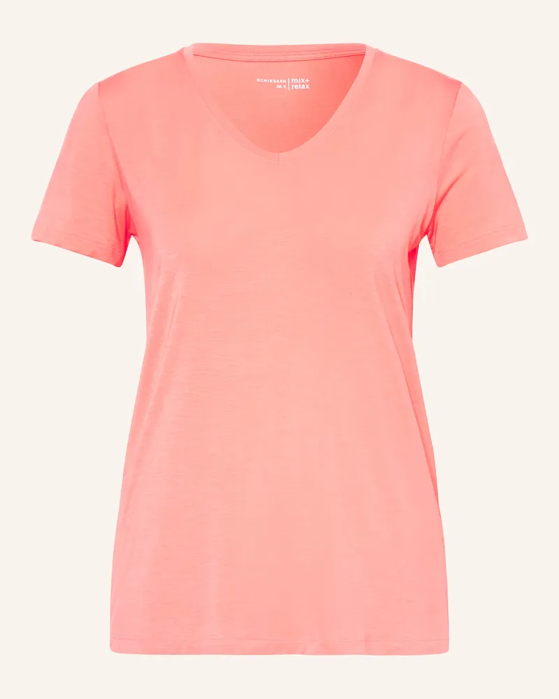 Schiesser Schlafshirt Mix+Relax orange Orange
