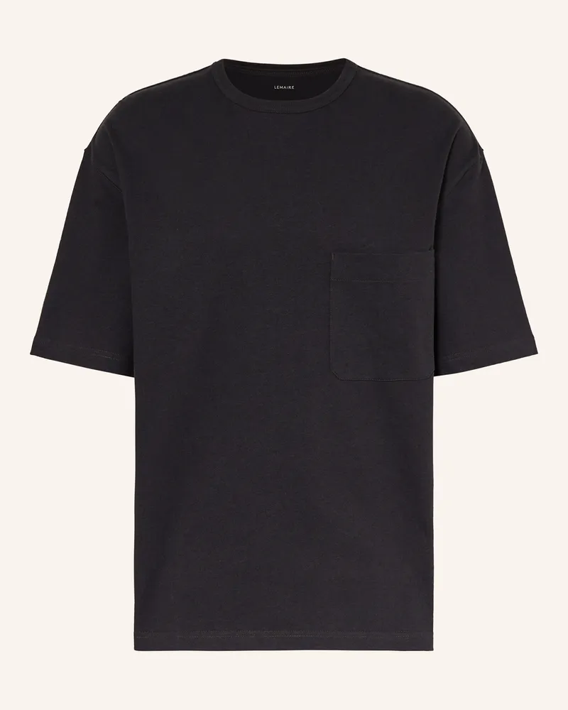 Christophe Lemaire T-Shirt mit Leinen Schwarz