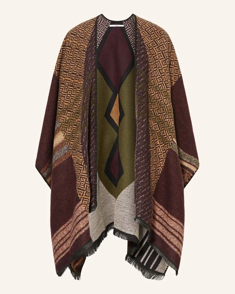 ba&sh Cape Panama schwarz Dunkelrot