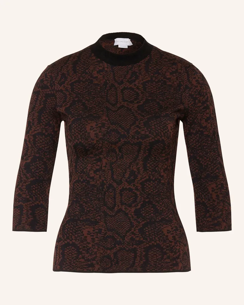 Stella McCartney Strickshirt braun Schwarz
