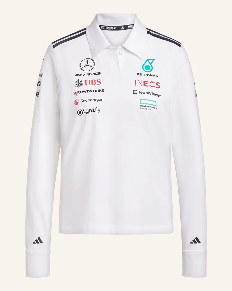 adidas Jersey-Poloshirt MERCEDES - AMG PETRONAS FORMULA ONE TEAM Weiss
