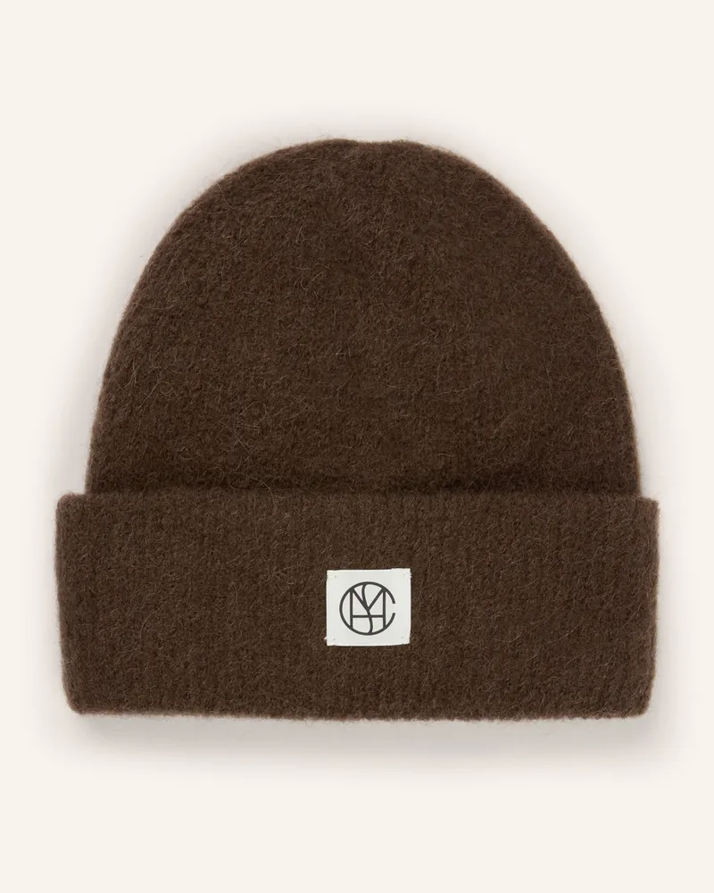 MOSS COPENHAGEN Mütze Mschhope Icon braun Dunkelbraun
