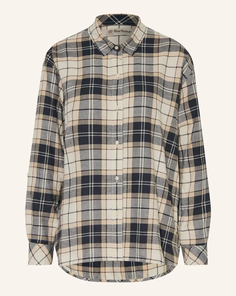 Barbour Hemdbluse Elishaw blau Beige