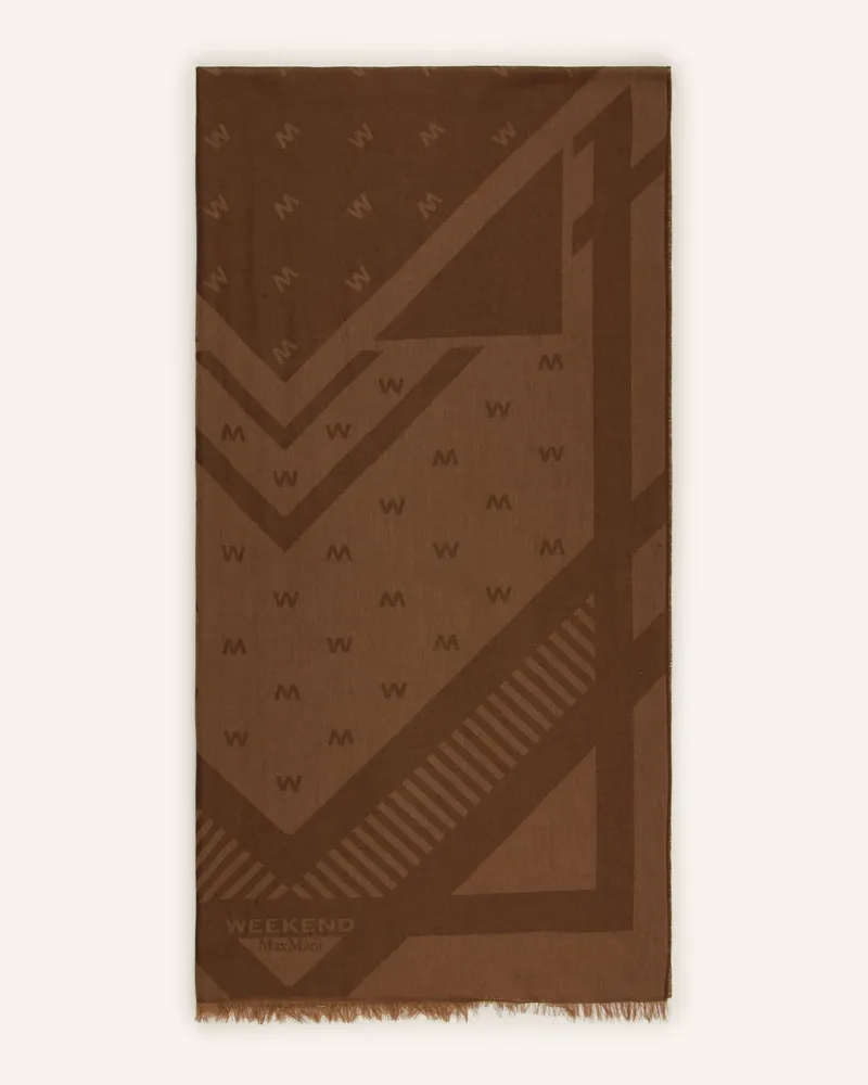 Max Mara Schal Tirsi braun Braun