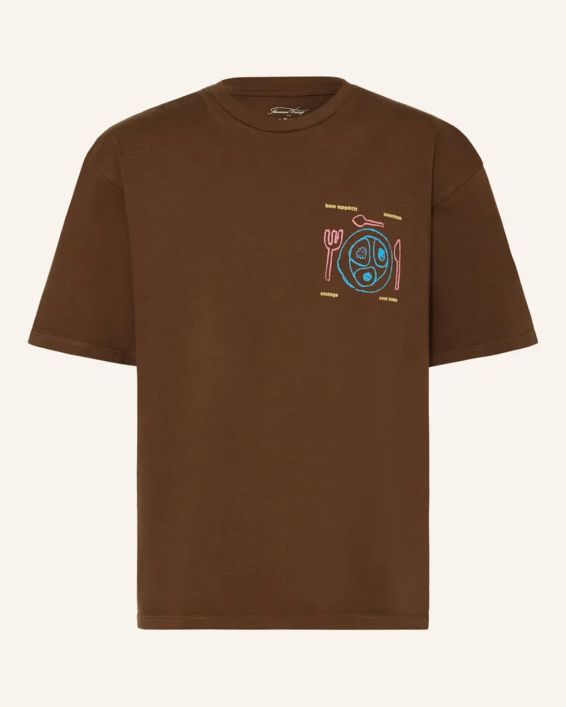 American Vintage T-Shirt Braun