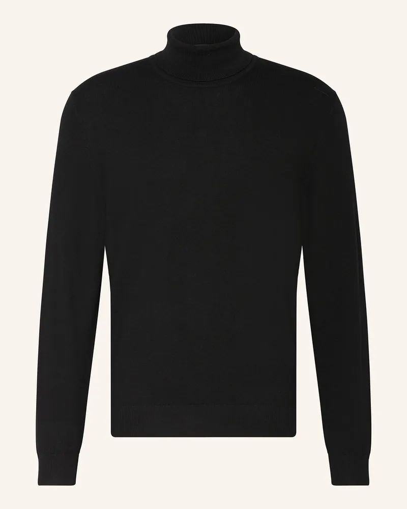 Olymp Rollkragenpullover schwarz Schwarz