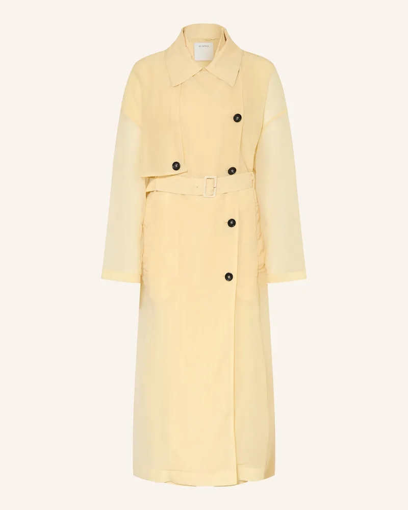 SPORTMAX 2-In-1-Trenchcoat Fata gelb Hellgelb