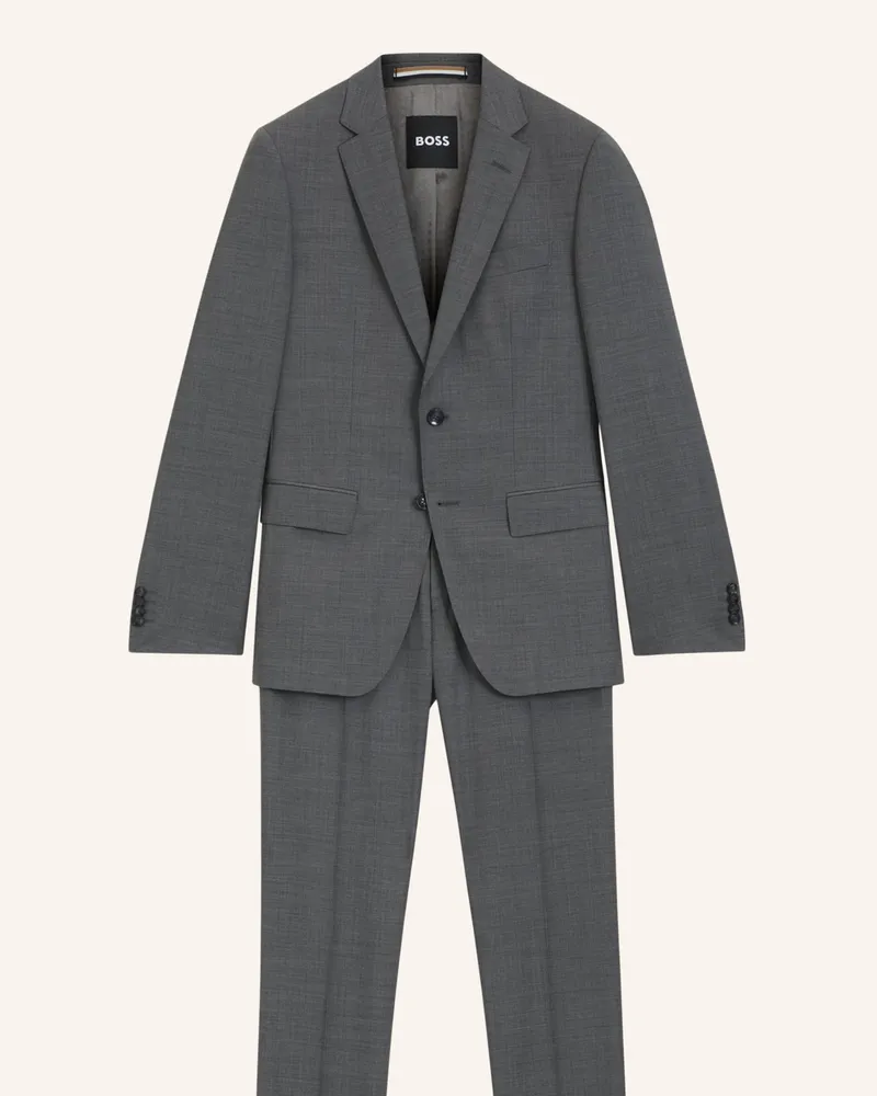 HUGO BOSS Business Anzug H-HUGE-2PCS-224 Slim Fit Grau