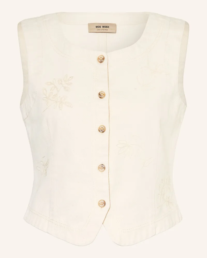 Mos Mosh Blazerweste Mmdonia weiss Creme