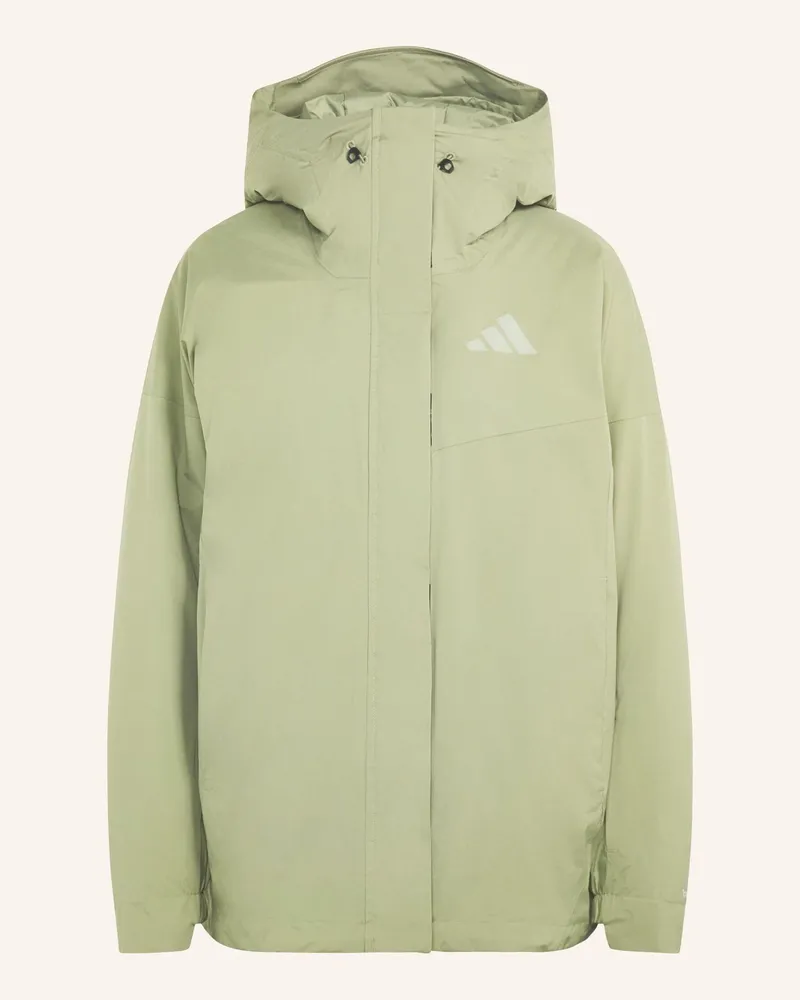 adidas Terrex Multi Jacke, 2-Lagig, Climaproof, Isoliert gruen Grün