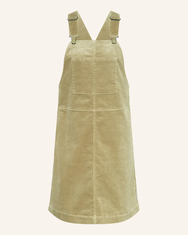 Marc O'Polo Latzkleid aus Cord Hellgrün