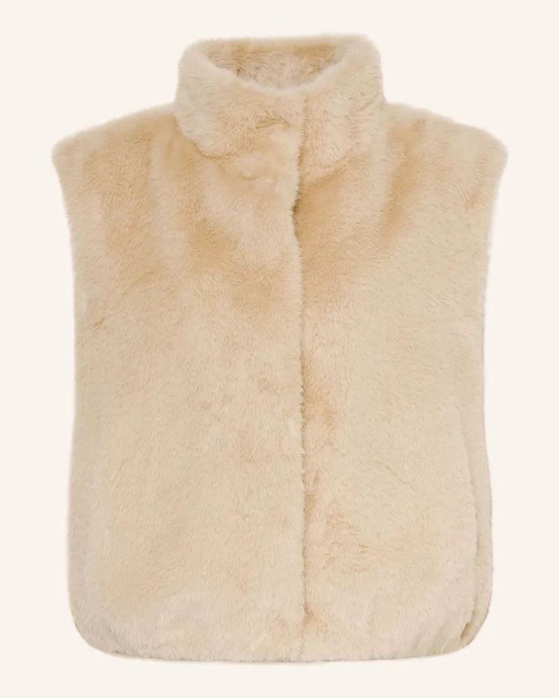 Herno Kunstfell-Weste beige Beige