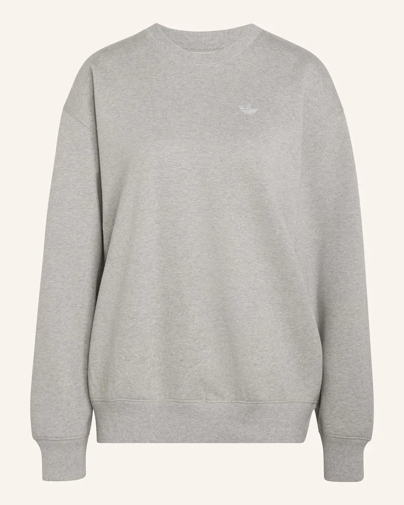 adidas Essentials Crew Long Fleece Os Sweatshirt grau Grau
