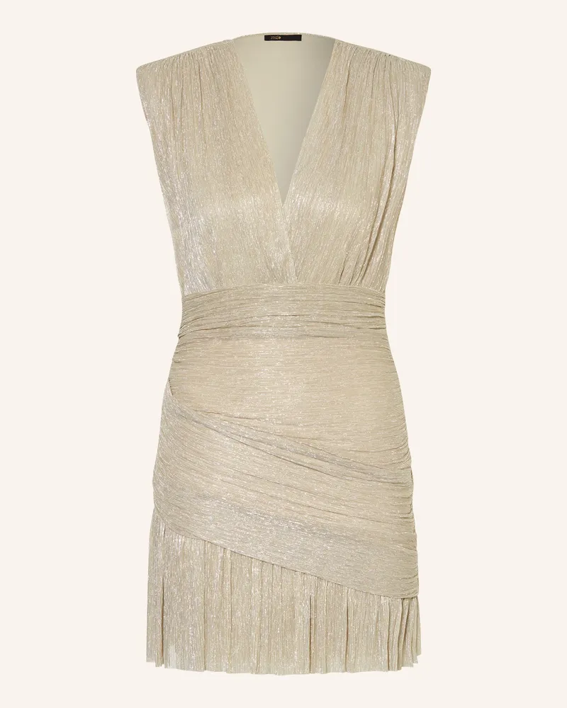 Maje Kleid mit Glitzergarn Gold