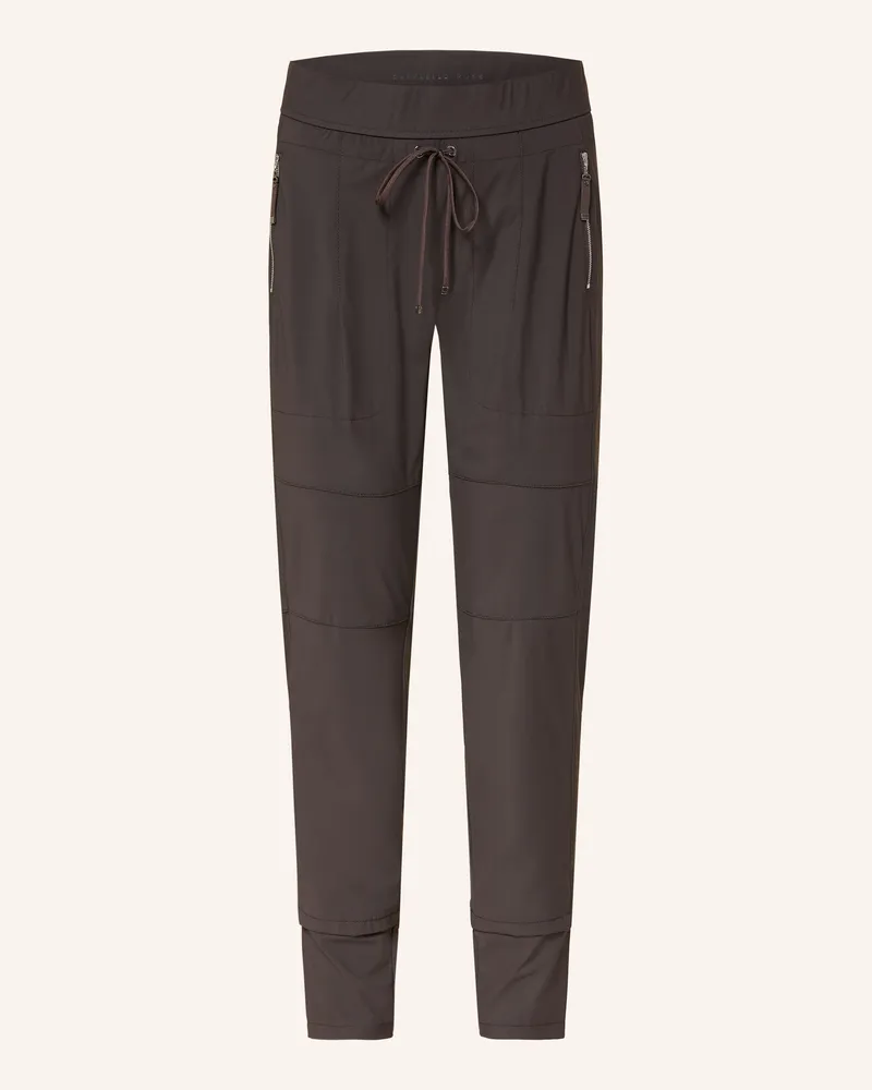 RAFFAELLO ROSSI  Hose CANDY LONG im Jogging-Stil Dunkelbraun