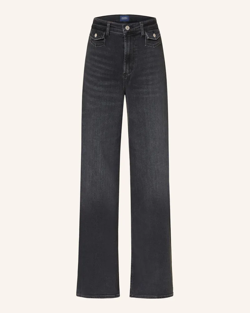 Citizens of humanity Wide Leg Jeans Issy schwarz Washed