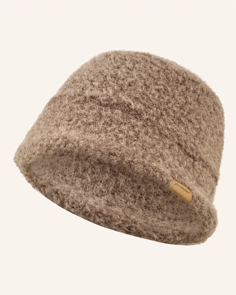 Sterntaler Hut Gefilzte Optik braun Braun