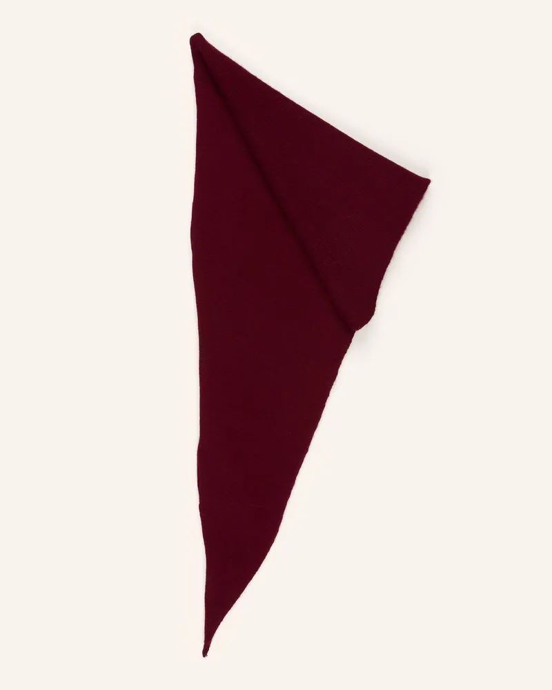 Lisa Yang Dreieckstuch Florianne Aus Cashmere rot Dunkelrot