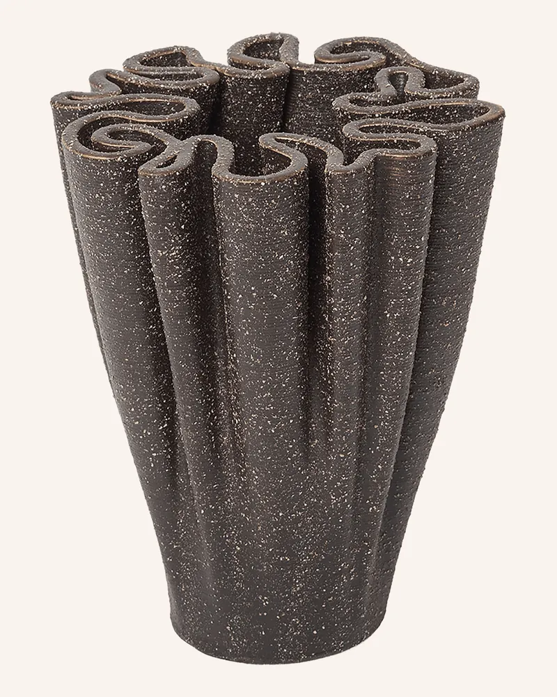 ferm LIVING Vase Dedali braun Taupe