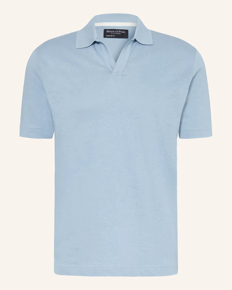 Marc O'Polo Jersey-Poloshirt Regular Fit Hellblau