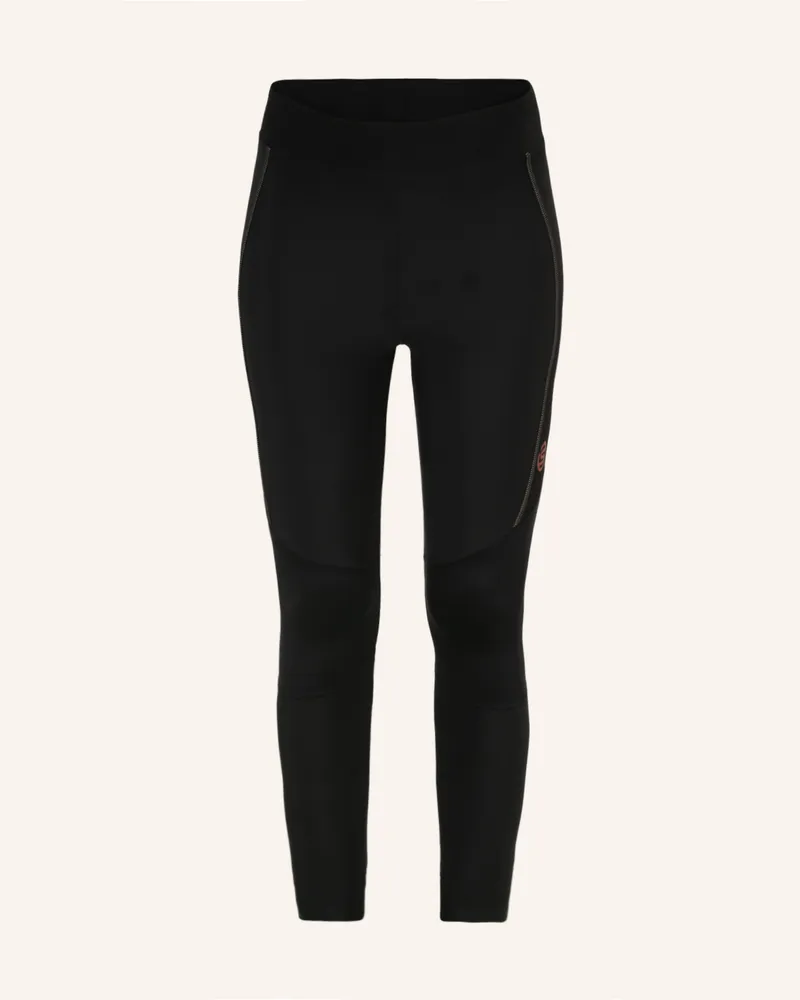Skins Kompressionshose S5 LONG TIGHTS Schwarz